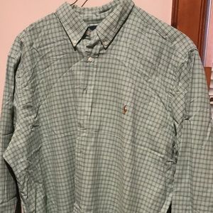 Polo light green button down